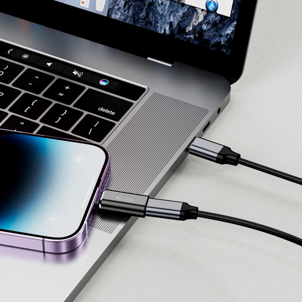 Tech-Protect Lightning til USB-C Adapter - Svart