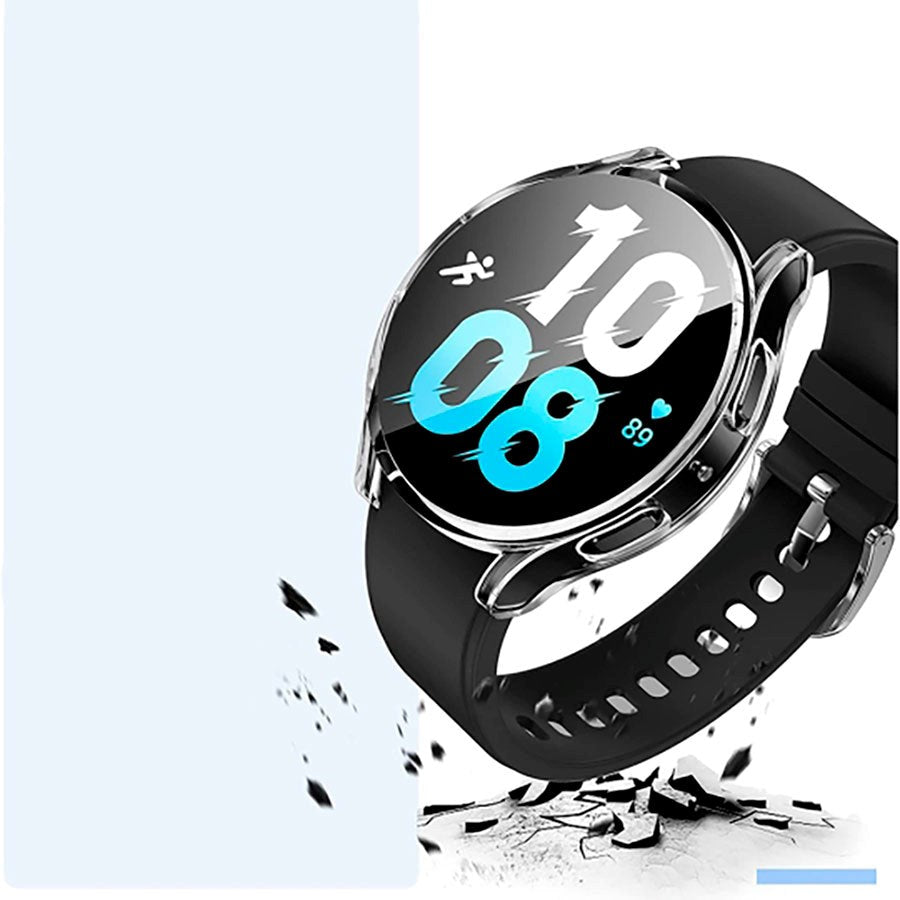 Samsung Galaxy Watch 6 (44mm) TECH-PROTECT Defense Plastdeksel med Innebygd Skjermbeskytter - Gjennomsiktig