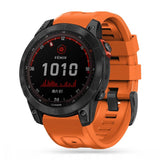 Universal Garmin 22mm QuickFit Iconband Tech-Protect Line Silikon Reim - Oransje