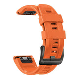 Universal Garmin 22mm QuickFit Iconband Tech-Protect Line Silikon Reim - Oransje