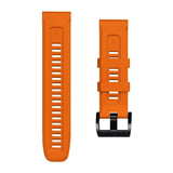 Universal Garmin 22mm QuickFit Iconband Tech-Protect Line Silikon Reim - Oransje