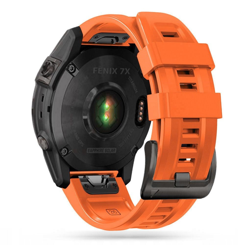 Universal Garmin 22mm QuickFit Iconband Tech-Protect Line Silikon Reim - Oransje