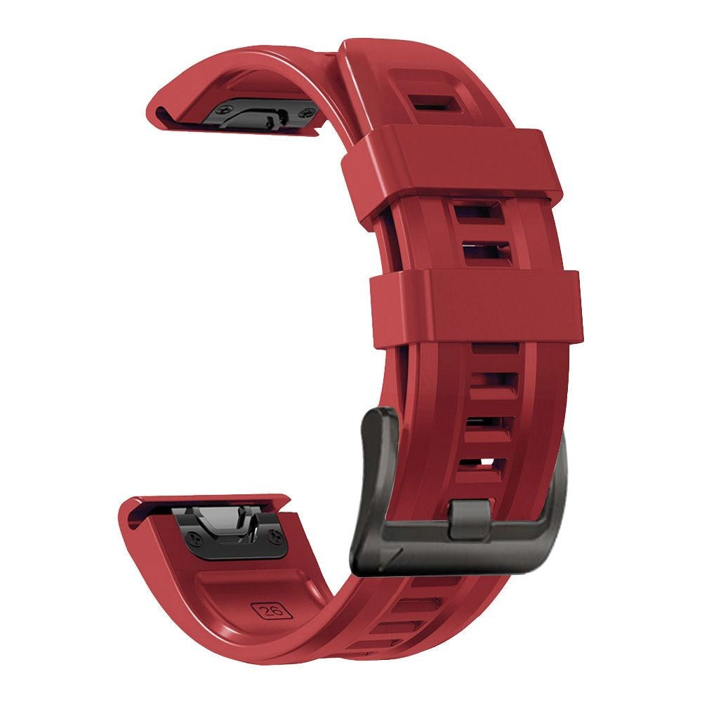 Universal Garmin 22mm QuickFit Iconband Tech-Protect Line Silikon Reim - Rød