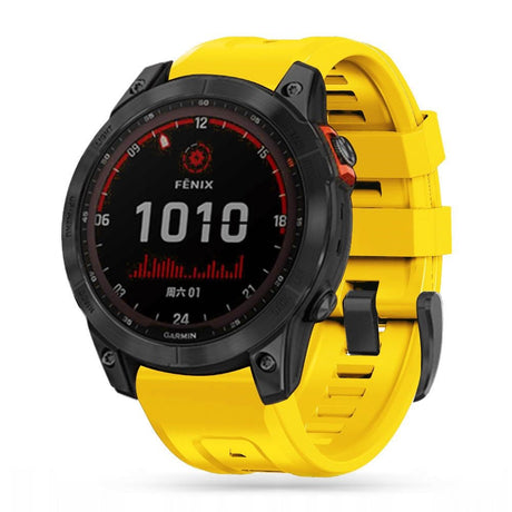 Universal Garmin 22mm QuickFit Iconband Tech-Protect Line Silikon Reim - Gul