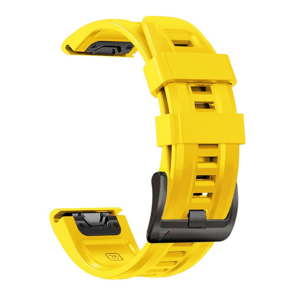 Universal Garmin 22mm QuickFit Iconband Tech-Protect Line Silikon Reim - Gul