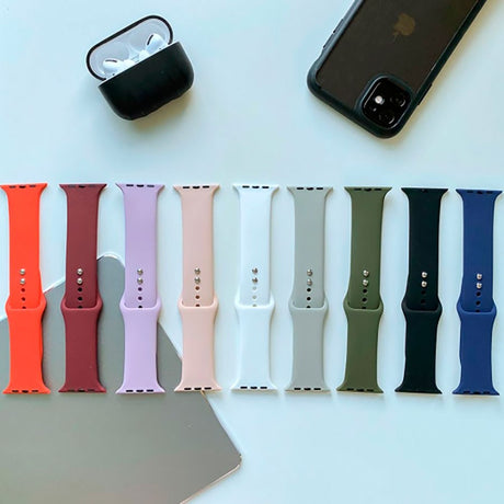 Tech-Protect Apple Watch (42/44/SE/45/46/49mm) Icon Band Silikonstropp - Oransje