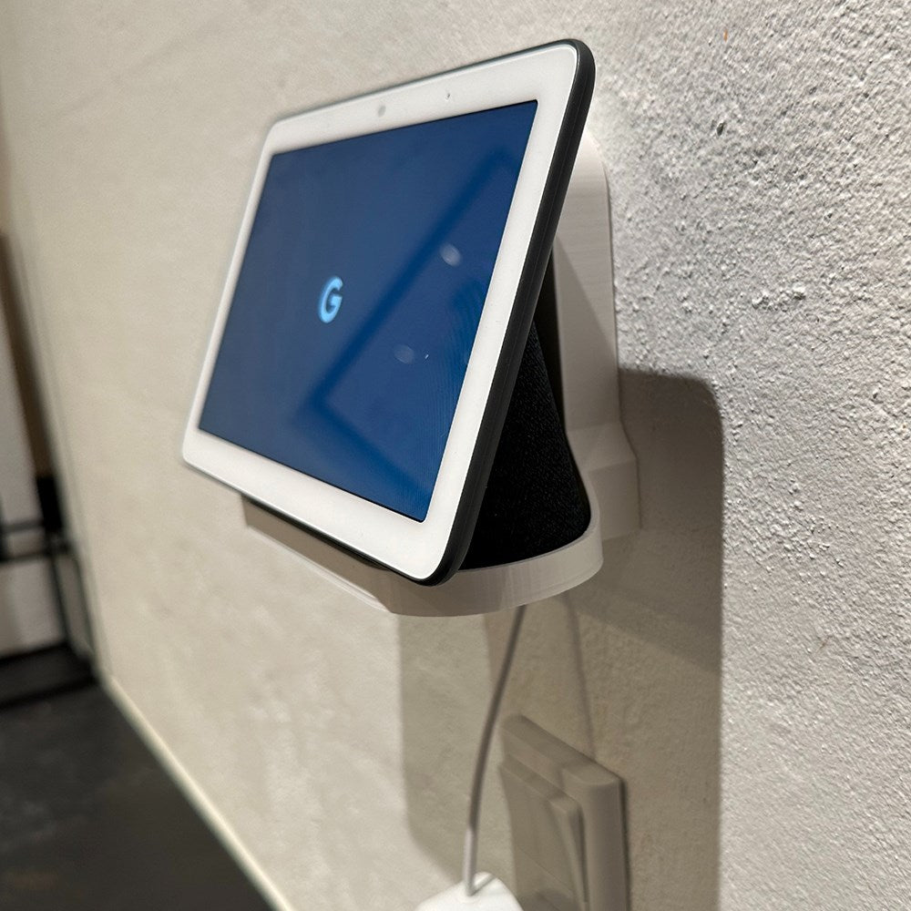 Light Solutions - Google Nest Hub Veggbrakett - Hvit