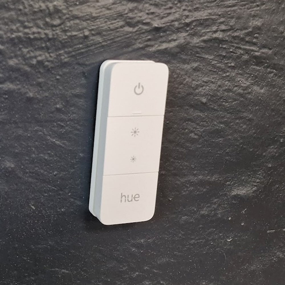 Light Solutions - Usynlig Brakett for Philips Hue Dimmer Switch V2 - Hvit