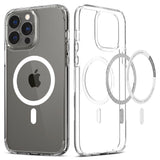 Spigen iPhone 13 Pro Max Ultra Hybrid Deksel - MagSafe Kompatibel - Gjennomsiktig / Hvit