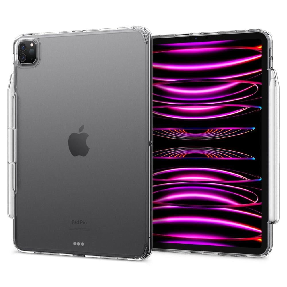 iPad Pro 11" (2022 / 2021 / 2020 / 2018) Spigen Airskin Deksel med Apple Pencil Holder - Gjennomsiktig