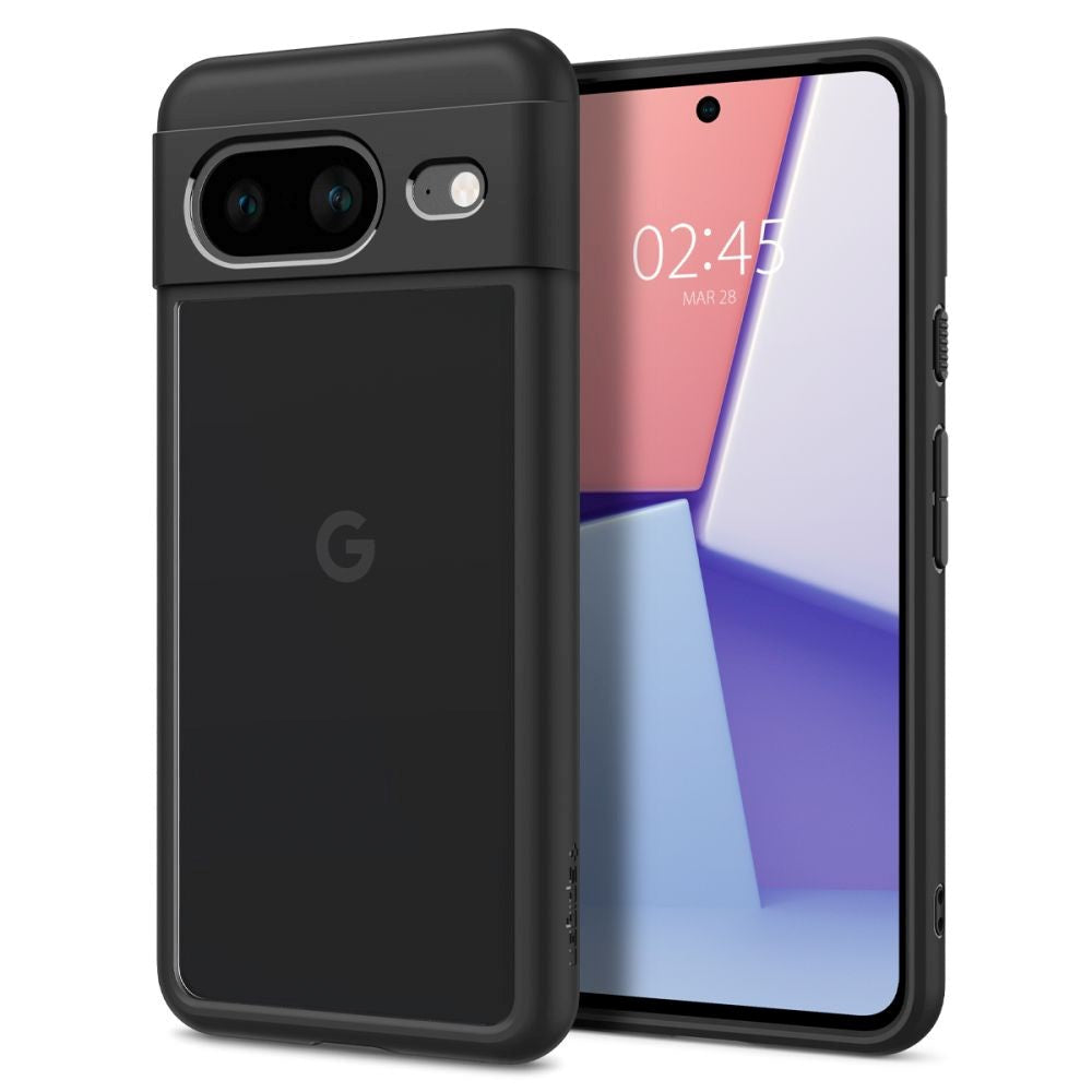 Google Pixel 8 Spigen Ultra Hybrid Deksel - Gjennomsiktig / Svart