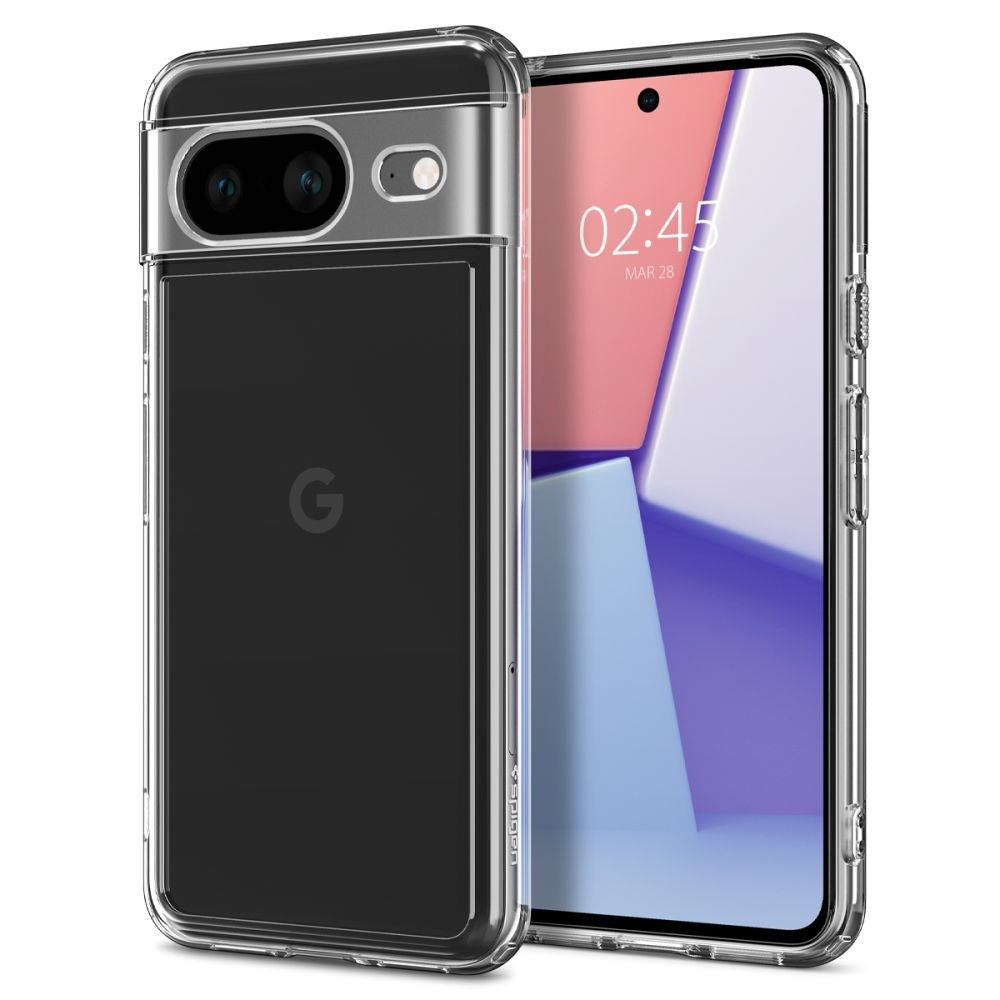 Google Pixel 8 Spigen Ultra Hybrid Deksel - Gjennomsiktig