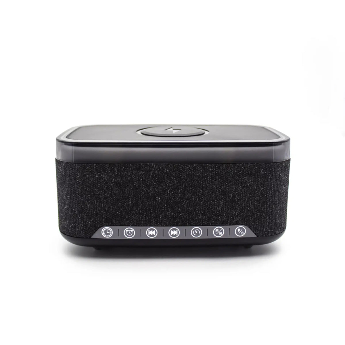 Denver ECQ-112B Vekkerklokke m. Bluetooth Høyttaler & Trådløs Lading - Svart