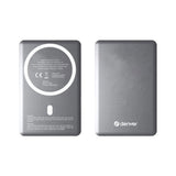 Denver PQCW-5015 15W Trådløs PowerBank - 5000 mAh - MagSafe Kompatibel - Grå