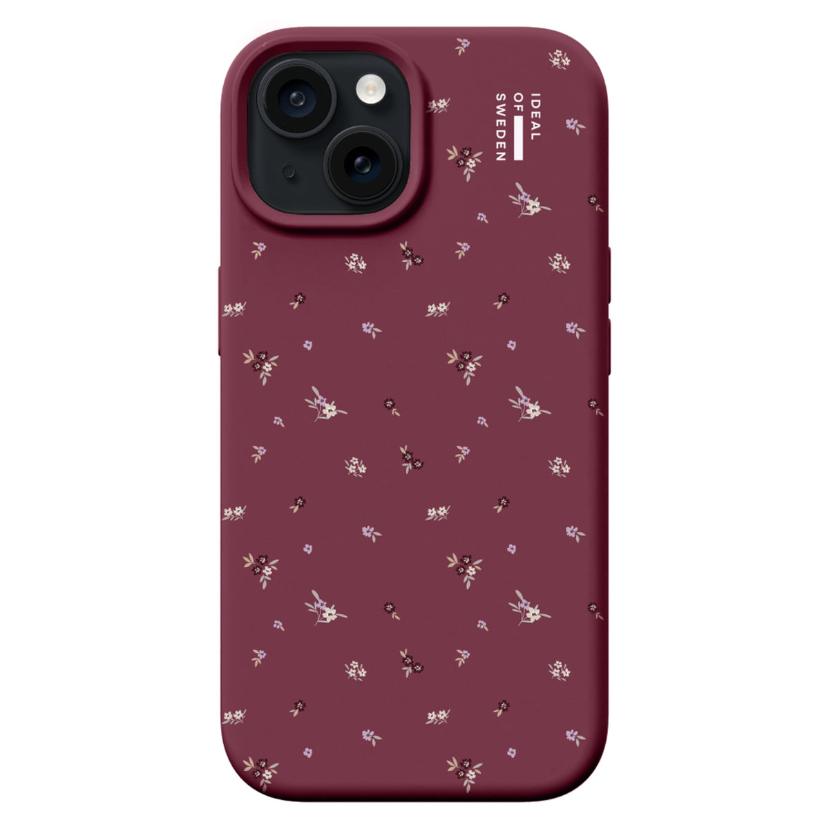 iDeal Of Sweden iPhone 17e / 16e / 15 / 14 / 13 Silicone Deksel - MagSafe Kompatibel - Fine Wine Bloom
