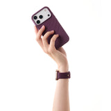 Apple Watch (38/40/SE/41/42mm) iDeal of Sweden Soft Swirl Silikon Klokkerem - Størrelse S/M - Velvet Plum