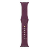 Apple Watch (42/44/SE/45/46/49mm) iDeal of Sweden Soft Swirl Silikon Klokkerem - Størrelse S/M - Velvet Plum