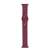Apple Watch (42/44/SE/45/46/49mm) iDeal of Sweden Silikon Klokkerem - Størrelse S/M - Fine Wine Bloom