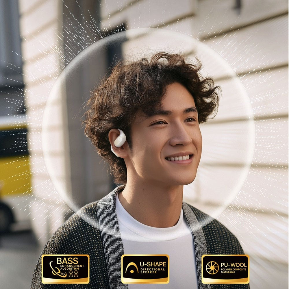 Baseus Eli 2i True Wireless Hodetelefoner - Open-Ear - Hvit