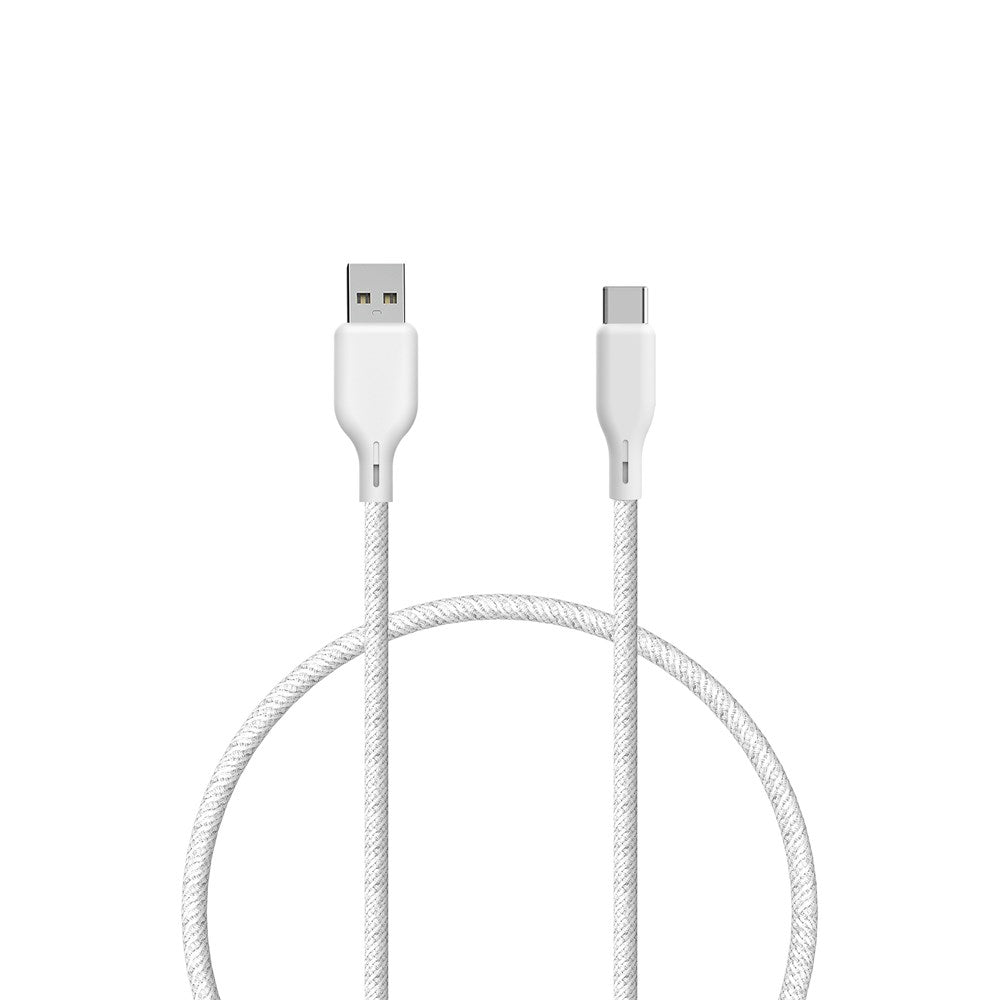 ËSSENTIALS by Upström 60W USB-A til USB-C Kabel 1,2m - Hvit