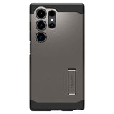 Samsung Galaxy S24 Ultra Spigen Tough Armor Deksel med Stativ - Gunmetal