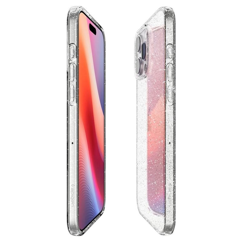 iPhone 16 Pro Max Spigen Liquid Crystal Glitter Deksel - Gjennomsiktig