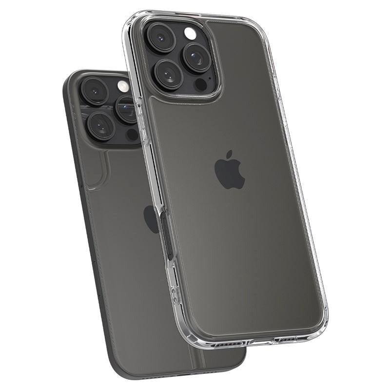 iPhone 16 Pro Max Spigen Crystal Hybrid Deksel - Gjennomsiktig