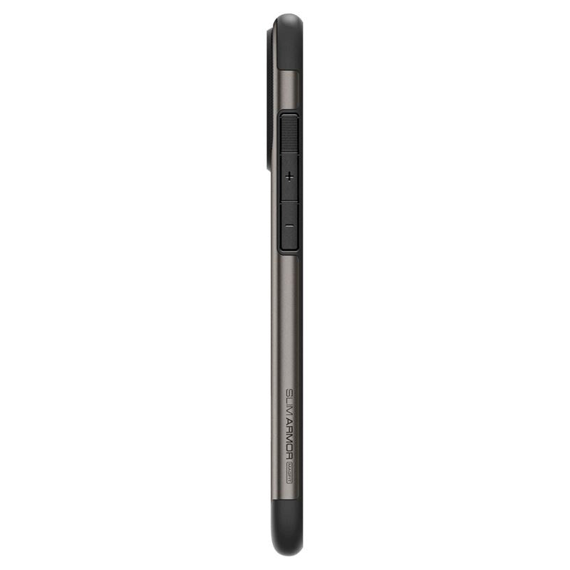 iPhone 16 Pro Max Spigen Slim Armor Deksel m. Kickstand - MagSafe Kompatibelt - Gunmetal