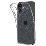 iPhone 16 Plus Spigen Liquid Crystal Glitter Deksel - Gjennomsiktig