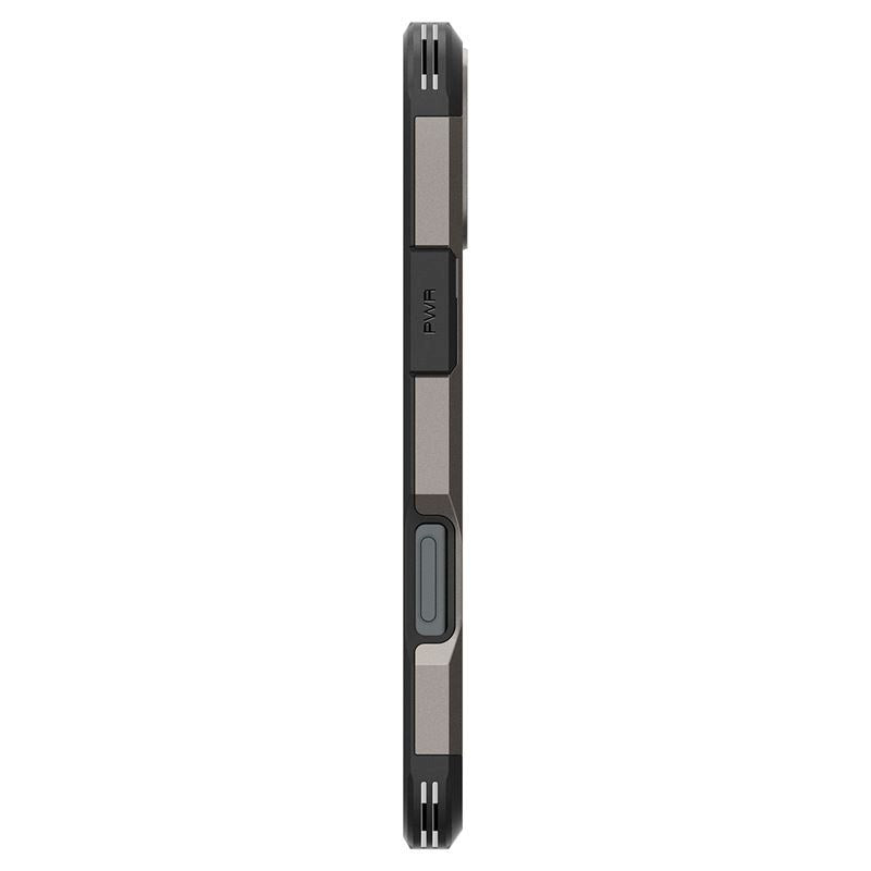 iPhone 16 Plus Spigen Tough Armor Deksel med Stativ - MagSafe Kompatibelt - Gunmetal