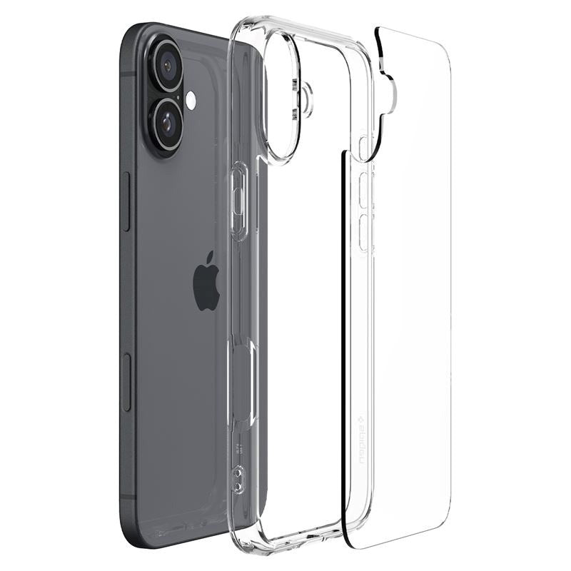 iPhone 16 Plus Spigen Crystal Hybrid Deksel - Gjennomsiktig