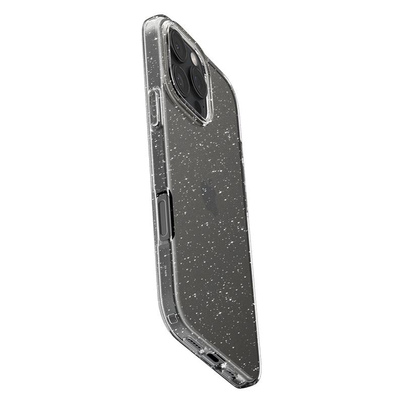 iPhone 16 Pro Spigen Liquid Crystal Glitter Deksel - Gjennomsiktig