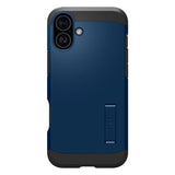 iPhone 16 Spigen Tough Armor Deksel med Stativ - MagSafe Kompatibelt - Navy