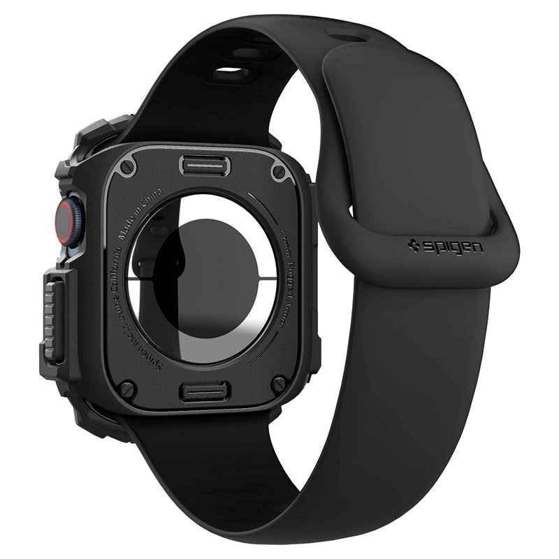 Apple Watch 10 (42mm) Spigen Rugged Armor Deksel - Fleksibel Plast - Svart