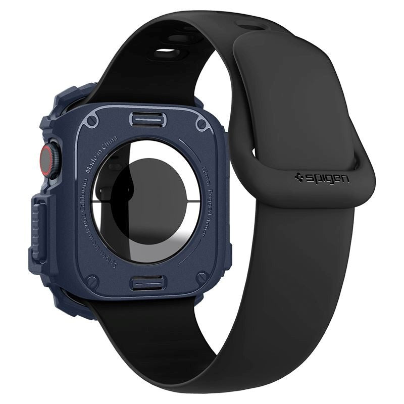 Apple Watch 10 (42mm) Spigen Rugged Armor Deksel - Fleksibel Plast - Blå