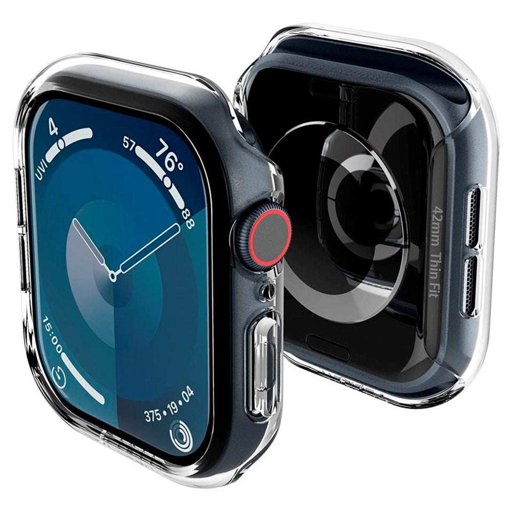 Apple Watch 10 (46mm) Spigen Thin Fit Deksel - Gjennomsiktig