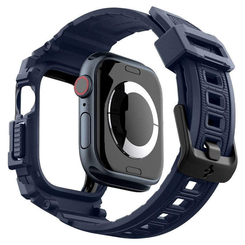 Spigen Rugged Armor Pro Apple Watch (38/40/SE/41/42 mm) Rem m. Deksel - Blå