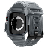 Apple Watch 10 (46mm) Spigen Rugged Armor Pro Rem m. Deksel - Grå