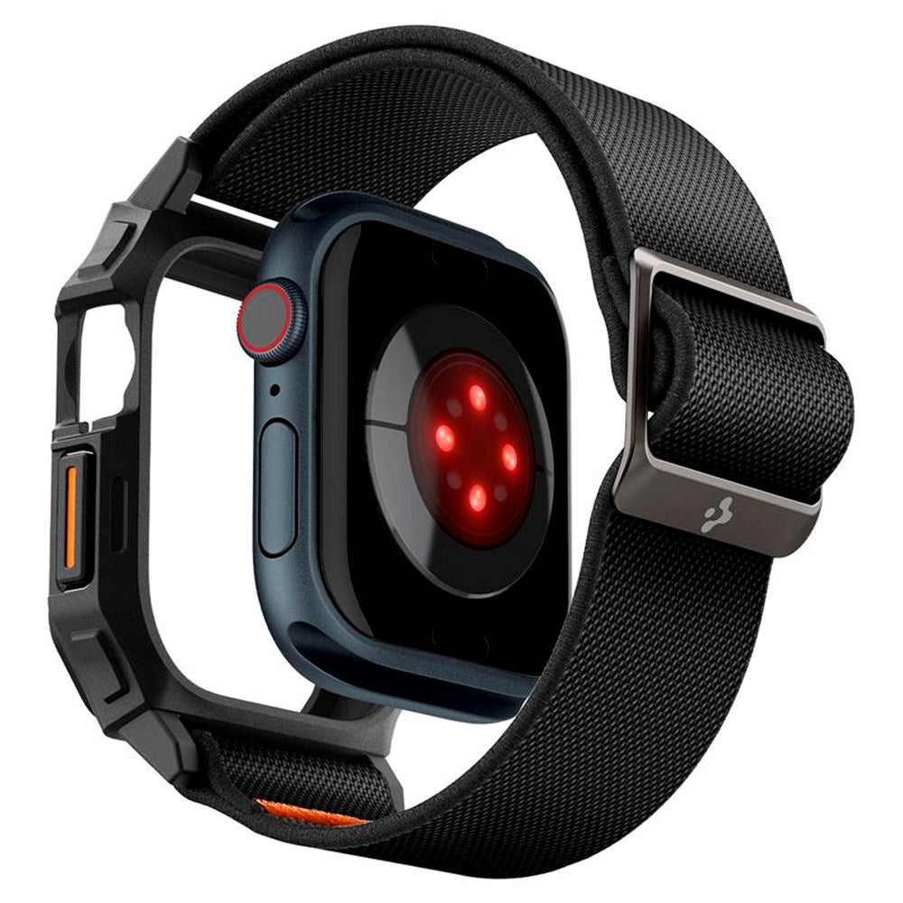 Apple Watch 10 (46mm) Spigen Lite Fit Pro Rem m. Deksel - Svart