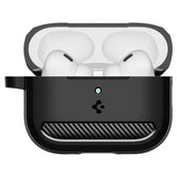 Apple AirPods Pro (3. gen.) Spigen Rugged Armor Deksel - Matte Black