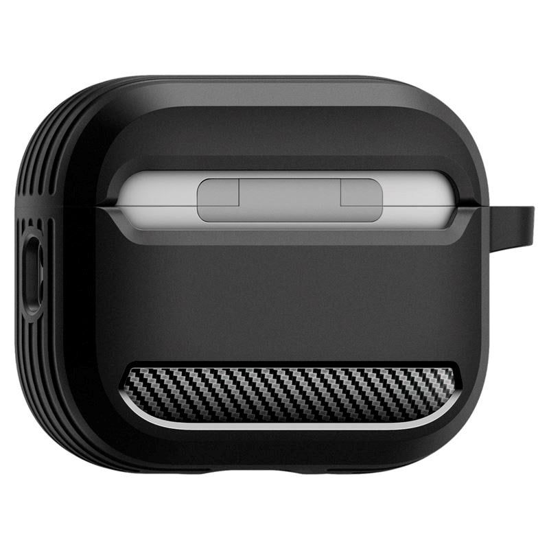 Apple AirPods Pro (3. gen.) Spigen Rugged Armor Deksel - Matte Black