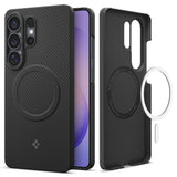 Samsung Galaxy S26 Ultra Spigen Air Skin Aramid Deksel - MagSafe Kompatibel - Svart