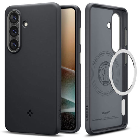 Samsung Galaxy S26 Spigen Nano Pop Hybrid Deksel - MagSafe Kompatibel - Svart / Grå