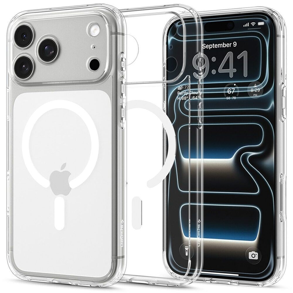 iPhone 18 Pro / 17 Pro Spigen Ultra Hybrid Deksel - MagSafe Kompatibel - Gjennomsiktig / Hvit