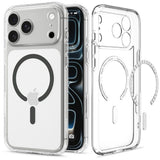 iPhone 18 Pro Max / 17 Pro Max Spigen Ultra Hybrid Deksel - MagSafe Kompatibel - Gjennomsiktig / Grå