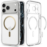 iPhone 18 Pro / 17 Pro Spigen Ultra Hybrid Deksel - MagSafe Kompatibel - Gjennomsiktig / Gull
