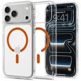 iPhone 18 Pro Max / 17 Pro Max Spigen Ultra Hybrid Deksel - MagSafe Kompatibel - Gjennomsiktig / Oransje
