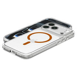 iPhone 18 Pro / 17 Pro Spigen Ultra Hybrid Deksel - MagSafe Kompatibel - Gjennomsiktig / Oransje