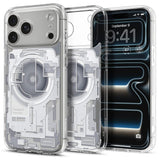 iPhone 18 Pro / 17 Pro Spigen Ultra Hybrid Deksel - MagSafe Kompatibel - Gjennomsiktig / Hvit