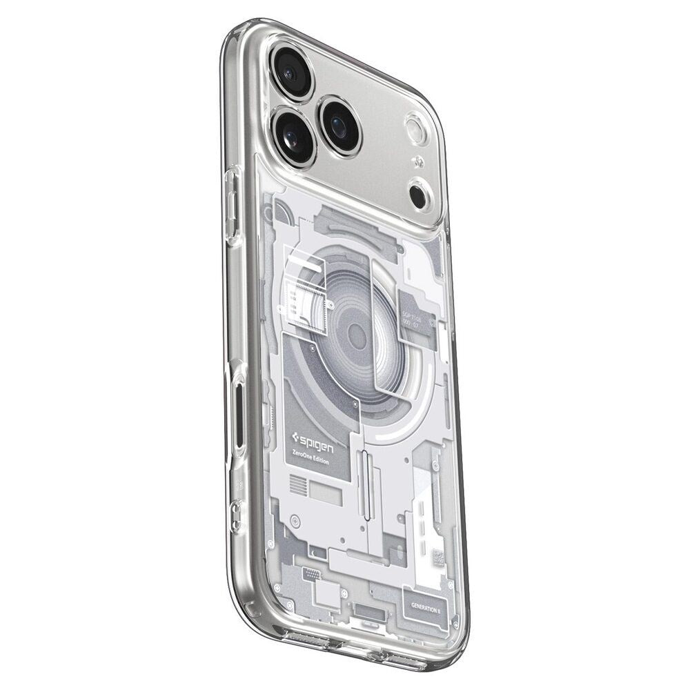 iPhone 18 Pro / 17 Pro Spigen Ultra Hybrid Deksel - MagSafe Kompatibel - Gjennomsiktig / Hvit